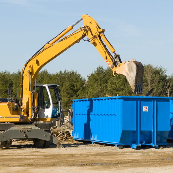 can i choose the location where the residential dumpster will be placed in Tranquility New Jersey